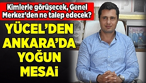 Yücel'den Ankara'da yoğun mesai