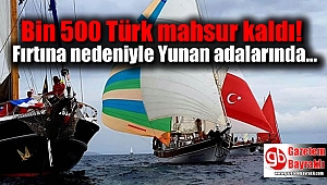 120 tekne ve bin 500 kişi adada mahsur kaldı