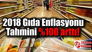 2018 Gıda Enflasyonu Tahmini %100 arttı