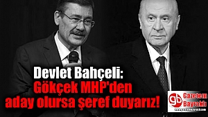 Bahçeli: Gökçek MHP'den aday olursa şeref duyarız