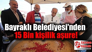 Bayraklı Belediyesi'nden 15 Bin kişilik aşure