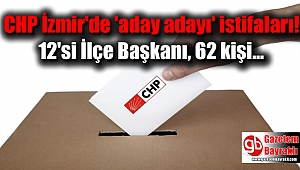 CHP İzmir'de 'aday adayı' istifaları