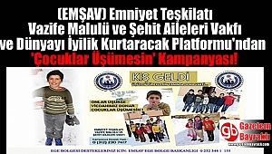 'Çocuklar Üşümesin' Kampanyası