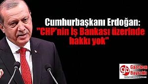 Cumhurbaşkanı Erdoğan: