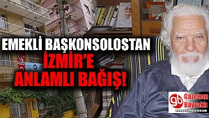 Emekli Başkonsolostan İzmir'e anlamlı bağış