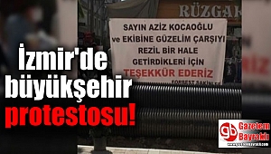 İzmir'de Büyükşehir protestosu