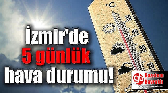 İzmir'de hafta sonu hava nasıl olacak