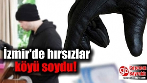 İzmir'de hırsızlar koca köyü soydu