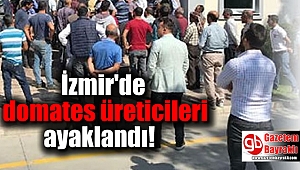 İzmir'de üreticiler, domates verdiği fabrikanın kapısına dayandı