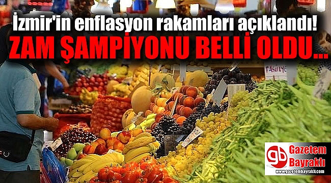 İzmir'in enflasyon rakamları açıklandı