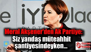 Meral Akşener'den flaş açıklamalar