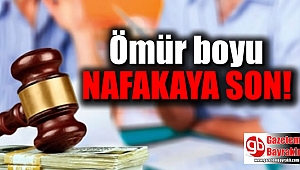 Ömür boyu nafakaya son