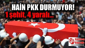 PKK'dan alçak füze saldırısı: 1 şehit, 4 yaralı