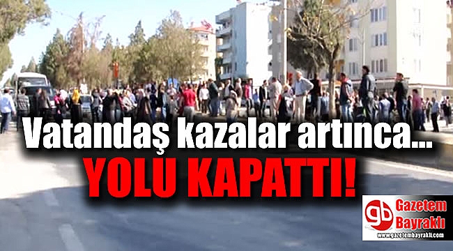 Trafik Kazasına Tepki İçin Yolu Kapattılar