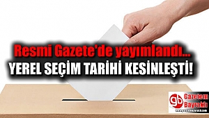 Yerel seçim tarihi kesinleşti