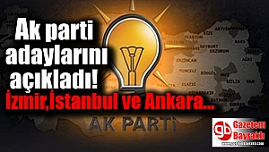 Ak Parti 20 Belediye Başkan adayını açıkladı
