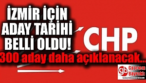 CHP İzmir adaylarını bu tarihte açıklayacak