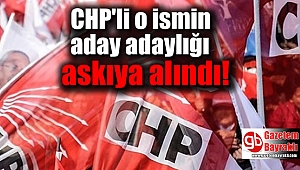 CHP'li ismin aday adaylığı askıya alındı