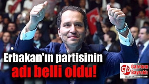Erbakan'ın partisinin adı belli oldu