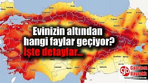Evimizin altından hangi faylar geçiyor öğrenebileceğiz