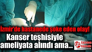İzmir'de hastanede şoke eden olay