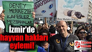 İzmir'de hayvan hakları eylemi