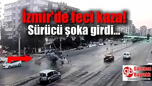 İzmir'de kaza sonrası şoka giren sürücü kaçtı