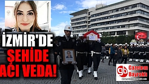 İzmir'de şehit olan 3 aylık Buket polisin cenazesi uğurlandı
