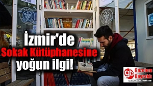 İzmir'de Sokak Kütüphanesine yoğun ilgi