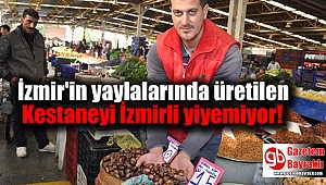 İzmir'in yaylalarında üretilen Kestaneyi İzmirli yiyemiyor