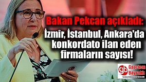İzmir, İstanbul, Ankara'da konkordato ilan eden firmaların sayısı