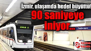İzmir, ulaşımda hedef büyüttü : 90 saniyeye iniyor
