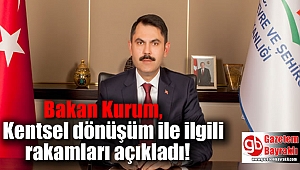 Kentsel dönüşüm ile ilgili rakamlar açıklandı