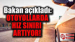 Otoyollarda hız sınırı düzenlemesi