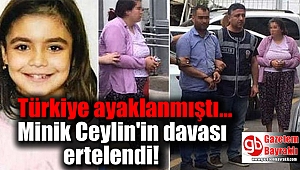Türkiye ayaklanmıştı Minik Ceylin'in davası ertelendı