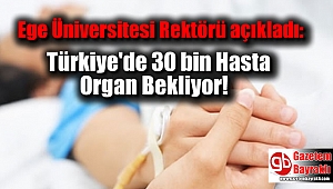 Türkiye'de 30 bin Hasta Organ Bekliyor