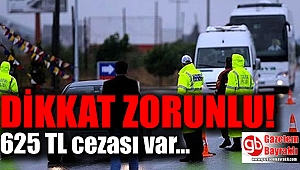 Zorunlu kış lastiği takmayan araç sahiplerine 625 TL ceza