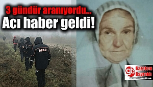 3 gündür kayıptı, cansız bedeni bulundu