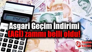 Asgari Geçim İndirimi (AGİ) zammı belli oldu