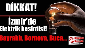 İzmir'de elektrik kesintisi (22 Aralık 2018)