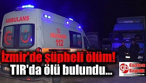 İzmir'de TIR şoförü otoparkta ölü bulundu