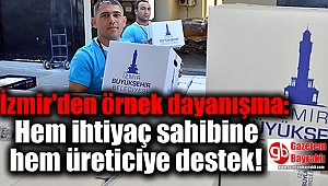 İzmir'den örnek dayanışma: Hem ihtiyaç sahibine hem üreticiye destek