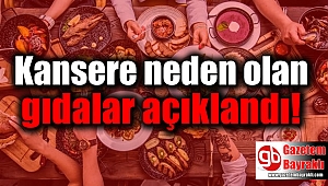 Kansere neden olan gıdalar açıklandı