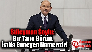 Süleyman Soylu: Bir Tane Görün, İstifa Etmeyen Namerttir
