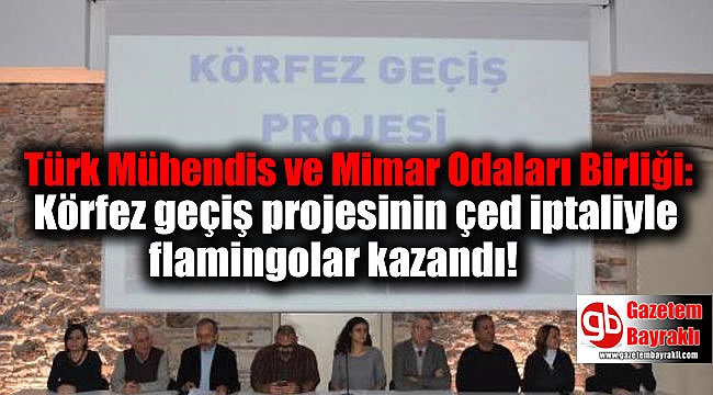 Türk Mühendis ve Mimar Odaları Birliği: Körfez geçiş projesinin çed iptaliyle flamingolar kazandı!