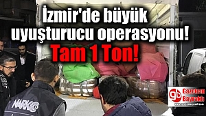 İzmir'de 1 ton uyuşturucu ele geçirildi