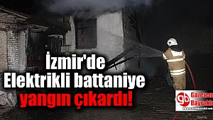 İzmir'de Elektrikli battaniye yangın çıkardı
