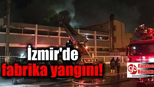 İzmir Fincancılar Çarşısı'nda fabrika yangını