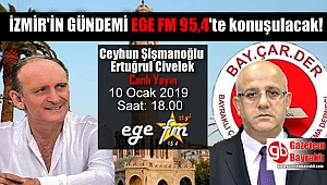 İzmir'in Gündemi Ege Fm'de konuşulacak