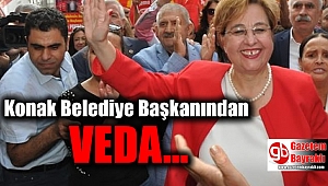 Konak Belediye Başkanı Pekdaş'tan veda açıklaması